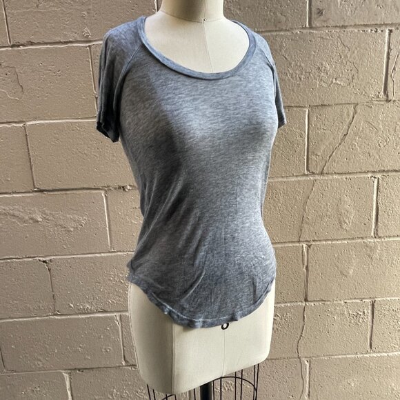 Isabel Marant sheer grey silk/cashmere T-shirt - Picture 2 of 10